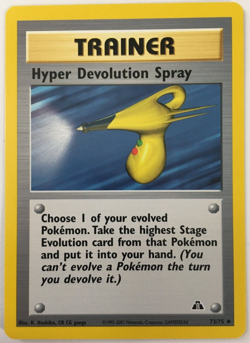 POKEMON HYPER DEVOLUTION SPRAY 73/75 NEO DISCOVERY UNCOMMON NEAR MINT - Image 1