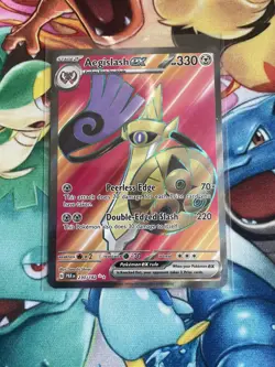 Pokemon TCG Aegislash ex Paradox Rift 230/182 Holo Ultra Rare - Image 1