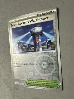 Pokemon TCG * Destined Rivals 180/182 Team Rockets Watchtower U REVERSE HOLO* NM - Image 2