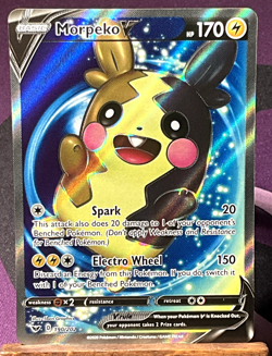 MINT Morpeko V Full Art 190/202 Ultra Rare Holo Pokemon sword and shield - Image 1