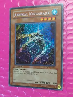 Yu-Gi-Oh! Abyssal Kingshark TAEV-EN084 Secret Rare 1st Edition NM - Image 4