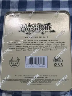 Factory Sealed YuGiOh 2013 Collector Tin | Tempest Dragon Ruler of Storms | NEW - Image 2