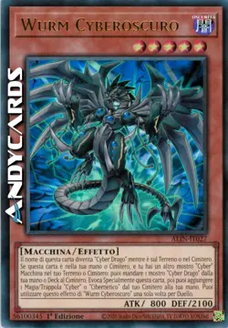 WURM CYBEROSCURO • (Cyberdark Wurm) • Ultra R • ALIN IT027 • 1Ed • Yugioh! - Image 1