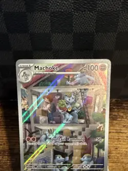 Pokemon Machoke Illustration Rare #177/165 Scarlet & Violet 151 2023 NM TCG Card - Image 2