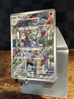 Pokemon Machoke Illustration Rare #177/165 Scarlet & Violet 151 2023 NM TCG Card - Image 4