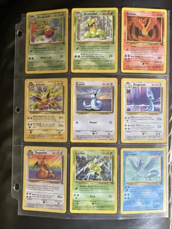 Pokemon TCG Base Set Jungle And Fossil Card Lot - 9 Cards NM - Image 1