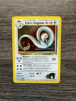 Pokemon TCG Gym Heroes Erika's Dragonair Holo Rare Card 4/132 Unlimited DMG - Image 1