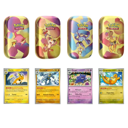 Sams Club Pokemon 4 Mini Tins + 4 Promo Cards Bundle - Pack 1 PRESALE - Image 1
