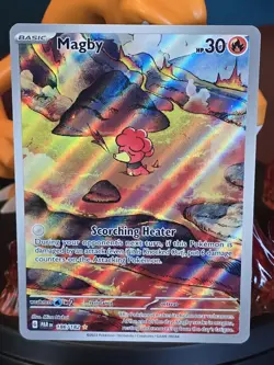 Magby 186/182 Pokemon TCG Scarlet & Violet: Paradox Rift Illustration Rare Card - Image 2
