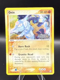 Onix 69/109 EX Team Rocket Returns Reverse Holo Stamped Pokemon TCG Card LP - Image 1