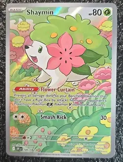 Pokemon TCG Shaymin Card 185/182 Destined Rivals 2025 NM - Image 2