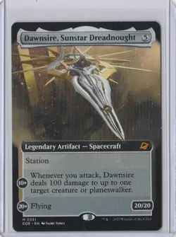 DAWNSIRE, SUNSTAR DREADNOUGHT MTG Edge Of Eternities (Borderless) Mythic Card - Image 1