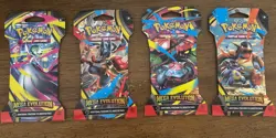 Pokemon TCG (4) Mega Evolutions Sleeved Booster Packs - Lot Of 4 New Cards - Image 1
