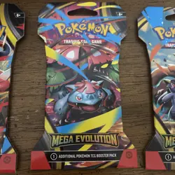 Pokemon TCG (4) Mega Evolutions Sleeved Booster Packs - Lot Of 4 New Cards - Image 4