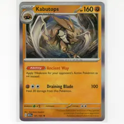 Pokemon TCG Kabutops 141/165 SV: 151 Holo Rare Card EN-NM 2023 - Image 1