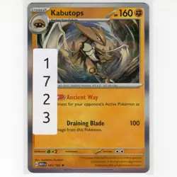 Pokemon TCG Kabutops 141/165 SV: 151 Holo Rare Card EN-NM 2023 - Image 3