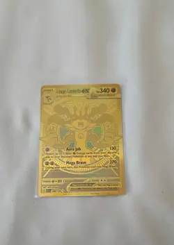 Pokemon Mega Evolution Mega Lucario Gold Card 188/132 Secret Rare Near Mint - Image 1