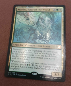 Arahbo, Roar of the World - Foil Light Play MTG Commander 2017 (see photos) - Image 1