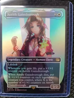 Aerith Gainsborough (Borderless) (FOIL) ✅ Final Fantasy ✅ Magic (mtg) - Image 1