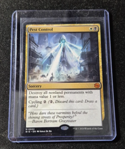 MTG Pest Control Normal NM Outlaws of Thunder Junction: The Big Score Magic 22 - Image 1