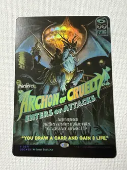 MTG Archon of Cruelty Showcase Commander Duskmourn NM Mythic Creature - Image 1