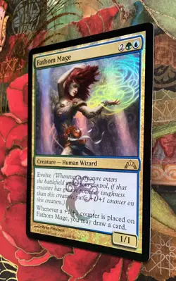 MTG Fathom Mage Gatecrash 162/249 Foil Rare NM Green Blue - Image 3