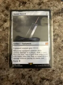 MTG Final Fantasy Buster Sword M 0255 Mythic NM, - Image 1