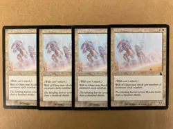 MTG 4x Wall of Glare # 25 Urza's Destiny Pauper Magic the Gathering x4 LP - Image 1