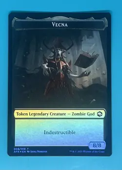 Mtg #8 Vecna/ #14 Wolf Token Adventures in the Forgotten Realms Foil - Image 1