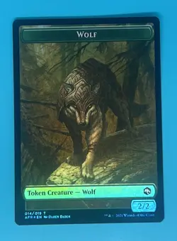 Mtg #8 Vecna/ #14 Wolf Token Adventures in the Forgotten Realms Foil - Image 2