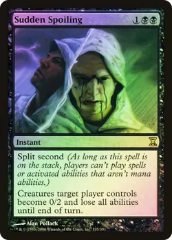 Time Spiral MTG Foil Sudden Spoiling Magic - Image 1