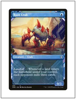 1x Ruin Crab, Showcase Art, Magic the Gathering MTG NM - Image 1