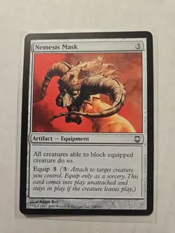Nemesis Mask - Darksteel - LP - Uncommon - Artifact Equipment - MTG Magic - Image 1