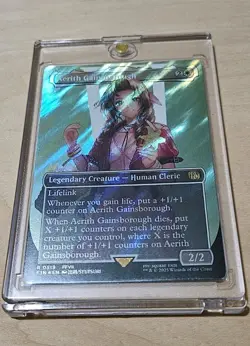 Magic the Gathering Final Fantasy Aerith Gainsborough Borderless, Surge Foil - Image 3