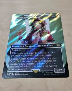 Magic the Gathering Final Fantasy Aerith Gainsborough Borderless, Surge Foil - Image 4
