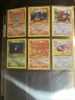 Pokemon First Edition Fossil And Jungle Card Lot - 6 Cards - Image 1