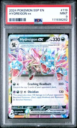 2024 POKEMON SSP EN-SURGING SPARKS #119 HYDREIGON EX PSA 9 - Image 1