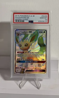 PSA 10 Leafeon GX SV46/SV94 Full Art Holo Hidden Fates GEM MINT Pokemon TCG 💎 - Image 3