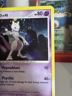 Pokemon Mewtwo LV. 42 11/146 Holo Rare w/ SWIRL Diamond & Pearl Legends Awakened - Image 2