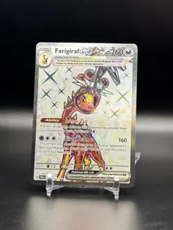 Farigiraf ex 194/162 2024 Pokemon Temporal Forces Full Art Ultra Rare NM - Image 1