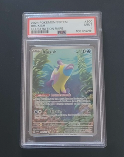 2024 Pokemon SV08: Surging Sparks Illustration Rare Bruxish #200 PSA 9 MINT - Image 1