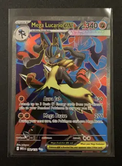 Mega Lacario EX 160/132 - Ultra Rare - Mega Evolution Base Set - Pokemon TCG - Image 1