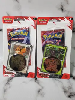 Pokemon Destined Rivals Blister Pack Zarude Eevee Cosmos Holo Promo Lot Of 2 - Image 2