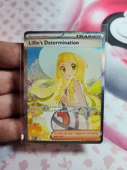 Pokemon Full Art Lillie’s Determination Special Illustration Rare 184/132 SAR - Image 1