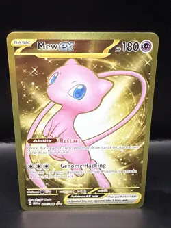 Pokemon TCG Gold Mew ex Scarlet & Violet-151 205/165 Holo Hyper Rare - Image 1