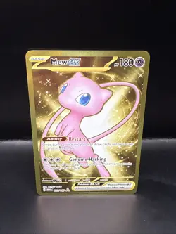 Pokemon TCG Gold Mew ex Scarlet & Violet-151 205/165 Holo Hyper Rare - Image 3