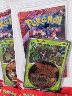 Pokemon Destined Rivals Blister Pack Zarude Eevee Cosmos Holo Promo Lot Of 10 - Image 3