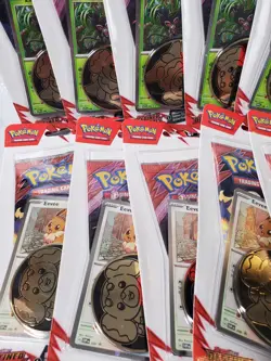 Pokemon Destined Rivals Blister Pack Zarude Eevee Cosmos Holo Promo Lot Of 10 - Image 4