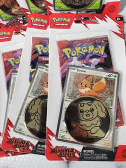 Pokemon Destined Rivals Blister Pack Zarude Eevee Cosmos Holo Promo Lot Of 10 - Image 5