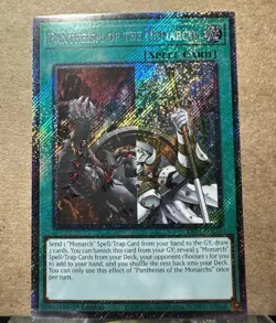 Yugioh Pantheism of the Monarch RA04-EN261 1st Edition Platinum Secret Rare NM - Image 1